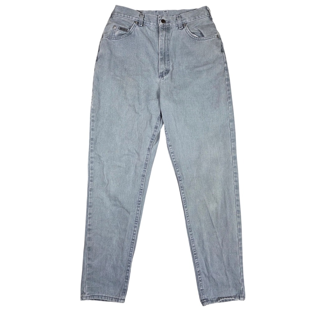 Vintage Lee High Waisted Mom Jeans Light Wash Tapered Leg Size 12 Med 29x30 USA
